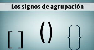 Los signos de agrupacion