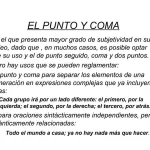 ¿Cuando debemos usar punto y coma?